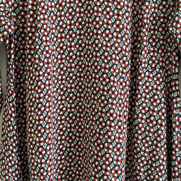 H&M Floral Patterned Swing Dress (Red) - Picture 8 of 16